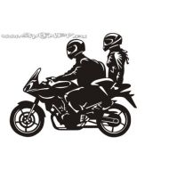 Naklejka - Jestem motocyklistą  JM 053 - 053.jpg